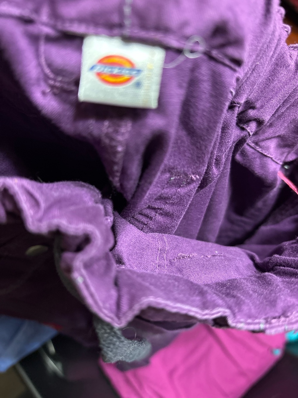 Dickies Deep Purple scrubs Work Pants with Elastic Waist